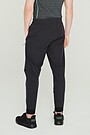 Stretch fabric tapered fit pants 2 | BLACK | Audimas