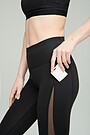 Functional mesh insert leggings 4 | BLACK | Audimas