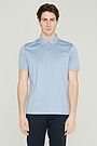 Mercerized cotton polo shirt 1 | BLUE | Audimas