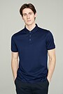 Mercerized cotton polo shirt 3 | BLUE | Audimas