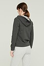 Stretch cotton zip-through hoodie 2 | GREY/MELANGE | Audimas