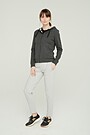 Stretch cotton zip-through hoodie 4 | GREY/MELANGE | Audimas
