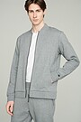 Cotton zip-through jacket 3 | GREY/MELANGE | Audimas