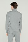 Strech cotton zip-through jacket 2 | GREY/MELANGE | Audimas
