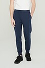 Stretch cotton slim fit sweatpants 2 | BLUE | Audimas