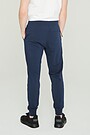 Stretch cotton slim fit sweatpants 3 | BLUE | Audimas