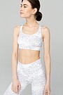 Printed functional sports bra 4 | WHITE | Audimas