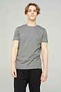 Stretch cotton t-shirt 1 | GREY/MELANGE | Audimas