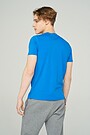 Stretch cotton t-shirt 2 | BLUE | Audimas