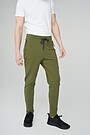 Cotton tapered fit sweatpants 1 | GREEN/ KHAKI / LIME GREEN | Audimas