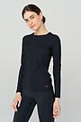 Long sleeve SENSITIVE top 1 | BLACK | Audimas