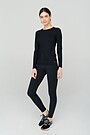Long sleeve SENSITIVE top 4 | BLACK | Audimas