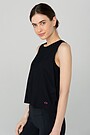 Crop SENSITIVE tank top 1 | BLACK | Audimas