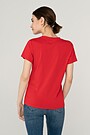 Soft touch modal t-shirt 2 | RED/PINK | Audimas