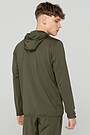 Functional zip-through hoodie 2 | GREEN/ KHAKI / LIME GREEN | Audimas