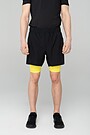 Medium length lightweight stretch fabric shorts 2 | BLACK | Audimas