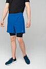 Medium length lightweight stretch fabric shorts 2 | BLUE | Audimas