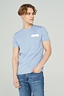 Stretch cotton tee 1 | FOREVER BLUE | Audimas