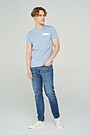 Stretch cotton tee 4 | FOREVER BLUE | Audimas