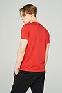 Stretch cotton tee 2 | RED/PINK | Audimas