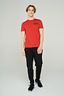 Stretch cotton tee 4 | RED/PINK | Audimas