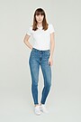 Skinny fit stretch denim pants 1 | BLUE | Audimas