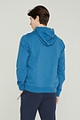 Stretch cotton zip-through hoodie 2 | BLUE | Audimas