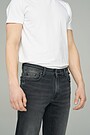 Regular fit stretch denim pants 4 | GREY | Audimas