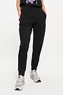 Stretch cotton slim fit sweatpants 4 | BLACK | Audimas