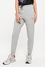 Stretch cotton slim fit sweatpants 4 | GREY/MELANGE | Audimas