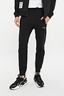 Stretch cotton slim fit sweatpants 4 | BLACK | Audimas