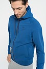 Stretch cotton zip-through hoodie 3 | BLUE | Audimas