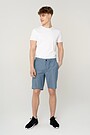 Cotton lightweight fabric shorts 1 | BLUE | Audimas