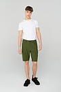 Stretch fabric shorts 1 | GREEN/ KHAKI / LIME GREEN | Audimas