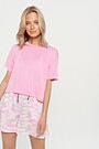 Lightweight soft modal crop top 2 | RED/PINK | Audimas