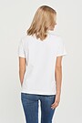 Stretch cotton t-shirt with print 3 | WHITE | Audimas