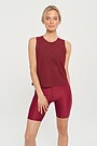 Crop SENSITIVE tank top 1 | BURGUND | Audimas