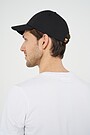 Cotton poplin peaked cap VARDAN TOS 2 | BLACK | Audimas