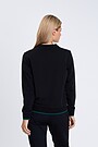 Stretch cotton sweatshirt with print 2 | BLACK | Audimas