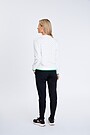 Stretch cotton sweatshirt with print 5 | WHITE | Audimas