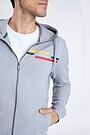 Stretch cotton zip-through hoodie 2 | GREY/MELANGE | Audimas