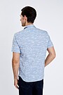 Wrinkle-free stretch fabric short sleeves shirt 2 | BLUE | Audimas