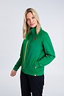 Zip-through stretch sweatshirt with cotton inside 1 | GREEN/ KHAKI / LIME GREEN | Audimas