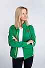 Zip-through stretch sweatshirt with cotton inside 2 | GREEN/ KHAKI / LIME GREEN | Audimas