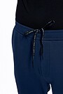 Stretch cotton regular fit sweatpants 4 | BLUE | Audimas