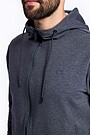 Stretch cotton zip-through hoodie 4 | GREY | Audimas