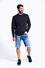 Regular fit stretch denim shorts 1 | BLUE | Audimas