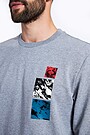 Stretch cotton sweatshirt 3 | GREY | Audimas