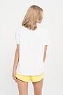 Stretch cotton t-shirt with print 2 | WHITE | Audimas