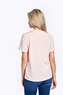 Stretch cotton t-shirt with print 3 | PINK | Audimas